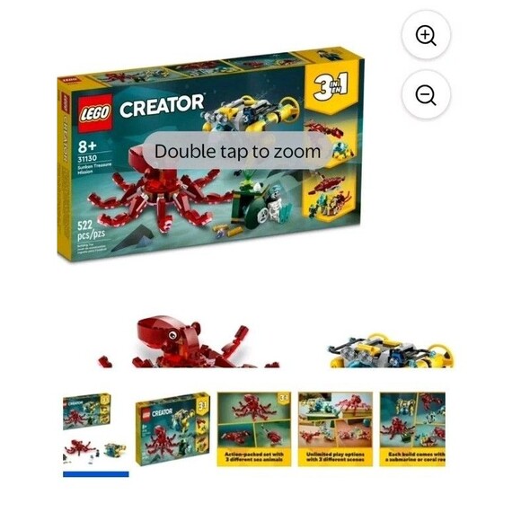 Lego Creator 31130 Sunken Treasure Mission 3 in 1 Building Toy Set - NEW IN BOX - Picture 1 of 8